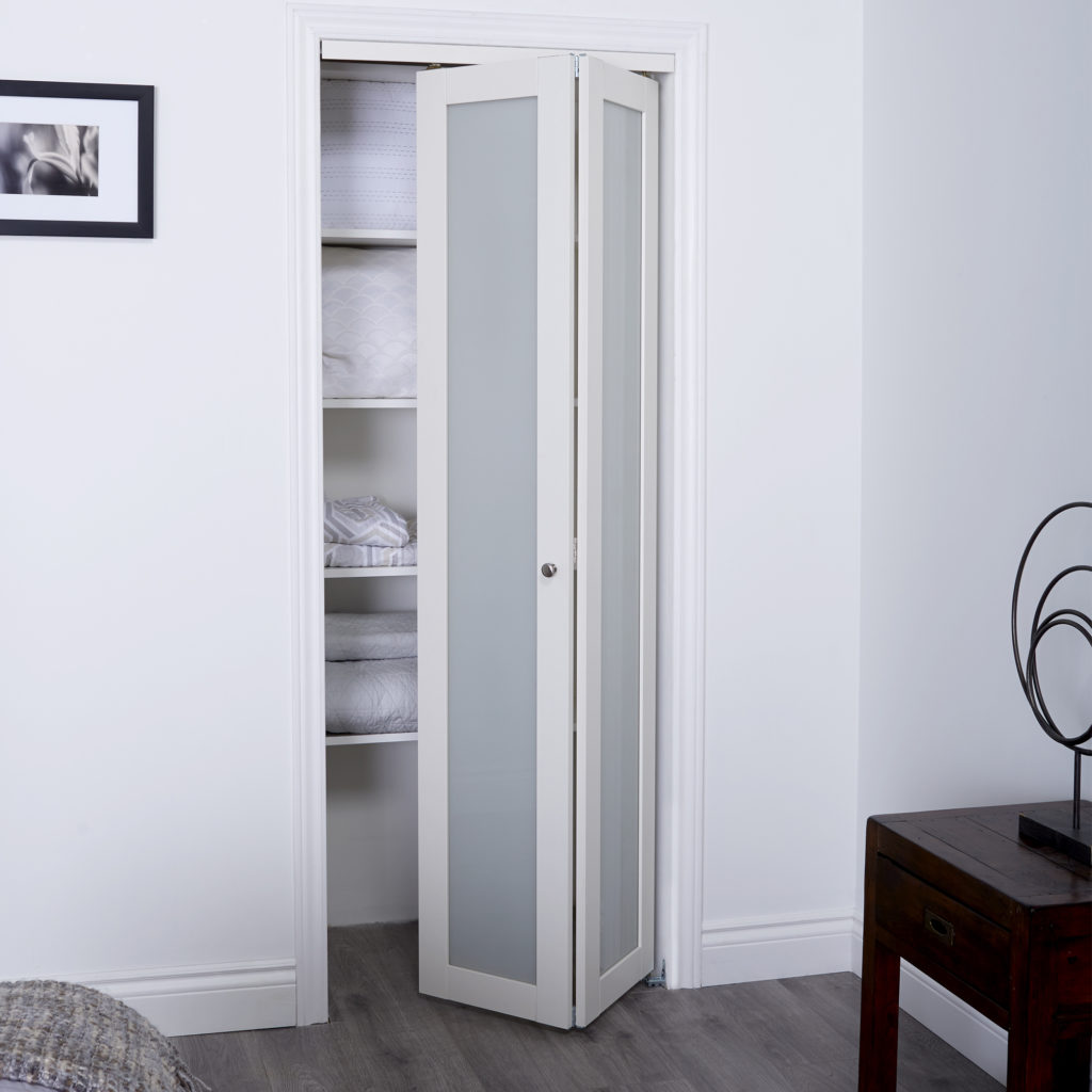 Euro 1-Lite Bifold Door - Renin Bifold Closet Doors