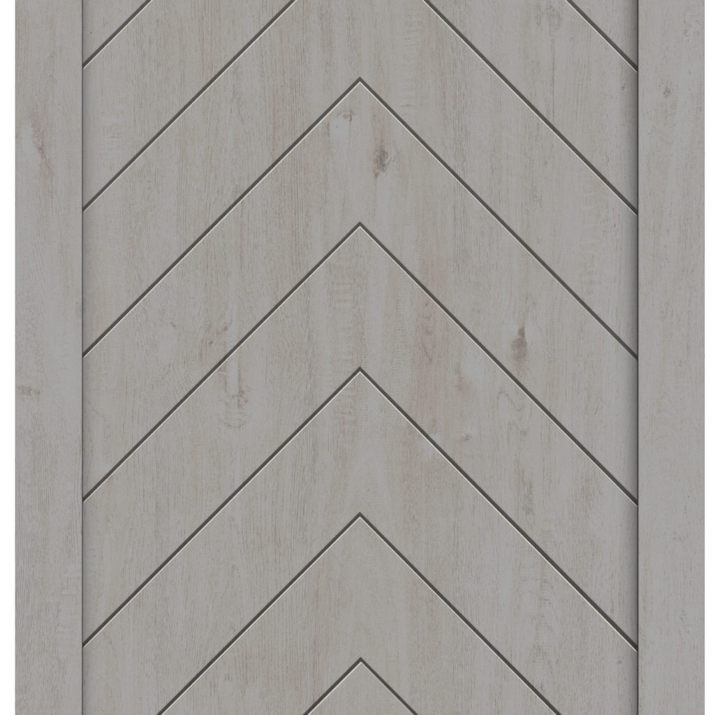 Herringbone Chevron Design Complete Barn Door Kit Renin Heritage Complete Barn Door Kits 