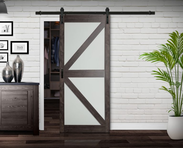 renin 48-in matte black interior j-strap barn doors hanger