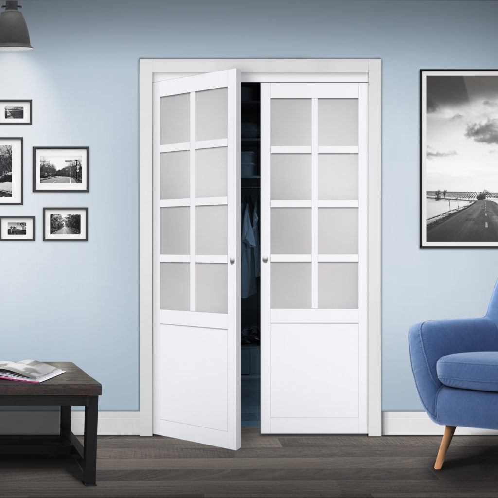 Provincial 8-Lite Design Pivot Door - Renin Pivot Closet Doors